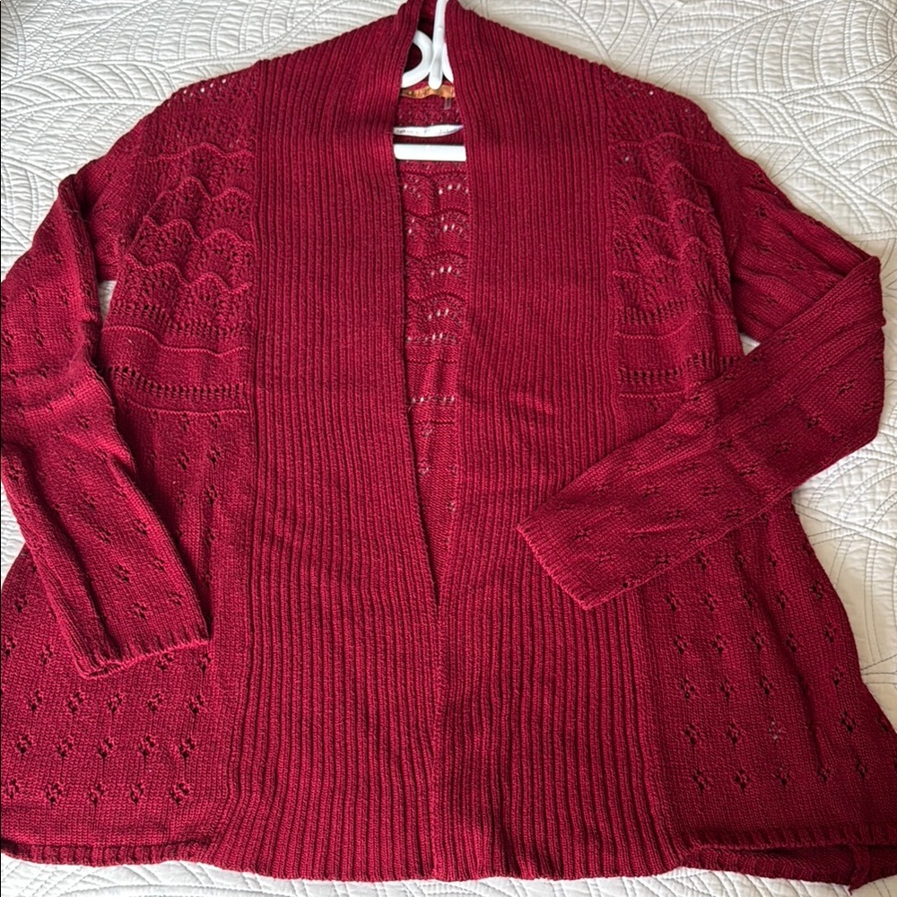 Belldini Deep Red Women's Cardigan